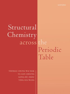 cover image of Structural Chemistry across the Periodic Table
